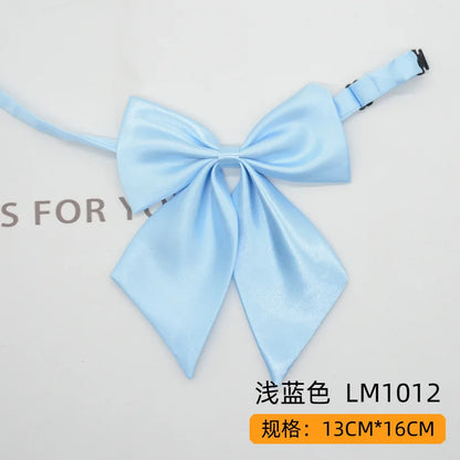 Women Butterfly Bow Ties Solid Silk Necktie Formal Accessory for Events