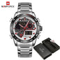 NAVIFORCE Men's Digital Sport Watch | LED Quartz Waterproof Luminous Military Style