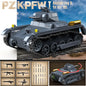 WW2 Heavy Tank Collection Tiger Leopard KV-1 KV-2 IS-2 Building Blocks Brick Model Gift