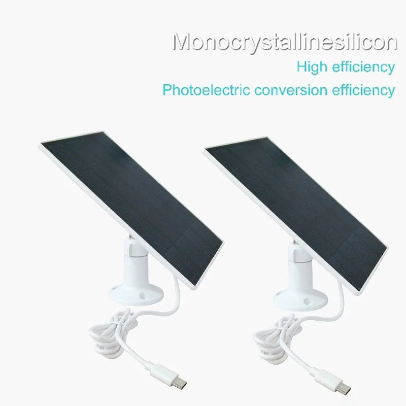 10W Solar Panel for Security Camera Type-C Outdoor Charger 5V