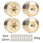 Brass 12mm Hex Wheel Weights Brake Disc Adapters for 1.9 2.2 RC Crawler