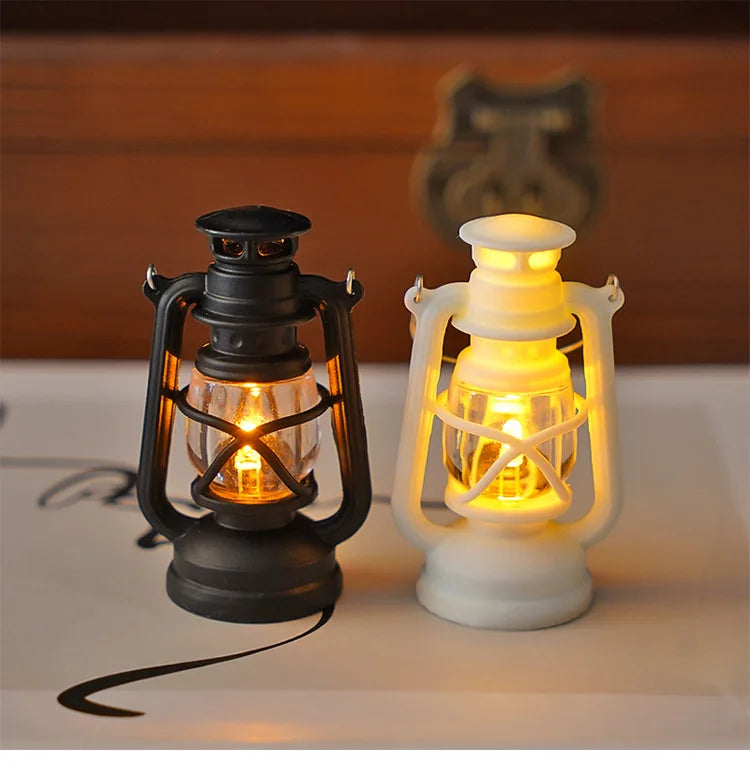 Mini Simulation Cande Light Lantern Night Light 4pcs Plastic Home Decor