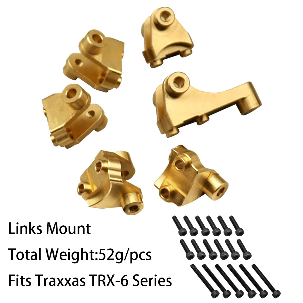 Brass Axle Mount Portal Drive Housing for 1/10 RC Traxxas Crawler TRX4 TRX6