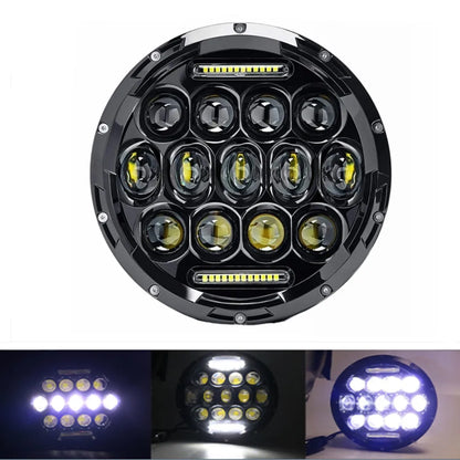 7" LED Headlight w/ DRL Angel Eyes for Harley Honda Yamaha Jeep H4