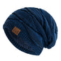 New Unisex Slouchy Winter Hat Fleece Lined Beanie Men Women Mixed Color Knit Cap - EXPROTAS