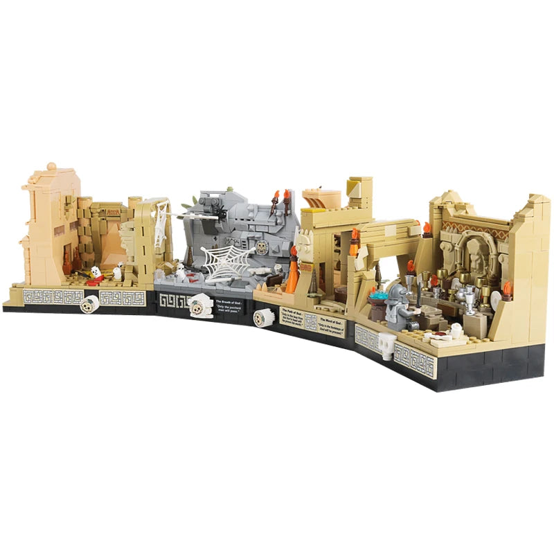 MOC Movie Indiana Jones Temple of The Classic Building Block Compatible With 77015 Tomb Adventure Scenes DIY Model Birthday Toy-EXPROTAS