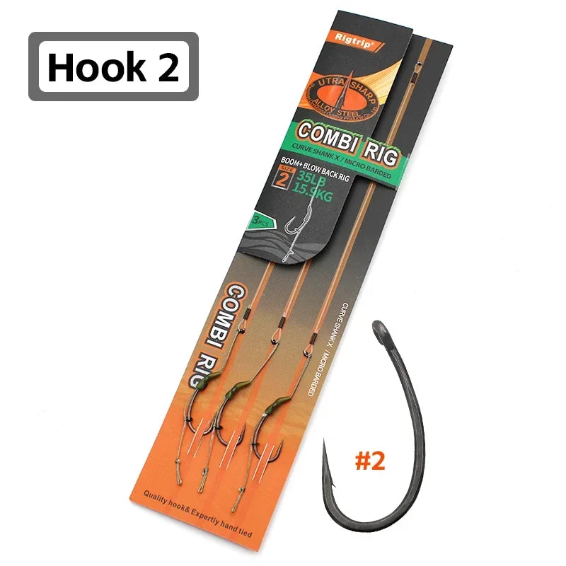 Carp Ready-Tied Slip-D Hair Rig with Boilie Hook - EXPROTAS