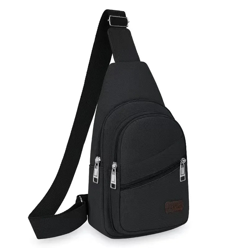 Men's Chest Bag Crossbody Sling Outdoor Travel Pack Waterproof Multi Pocket