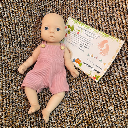 25CM Unpainted Full Body Silicone Girl Reborn Doll, 8 Styles Newborn Baby Toy Gift