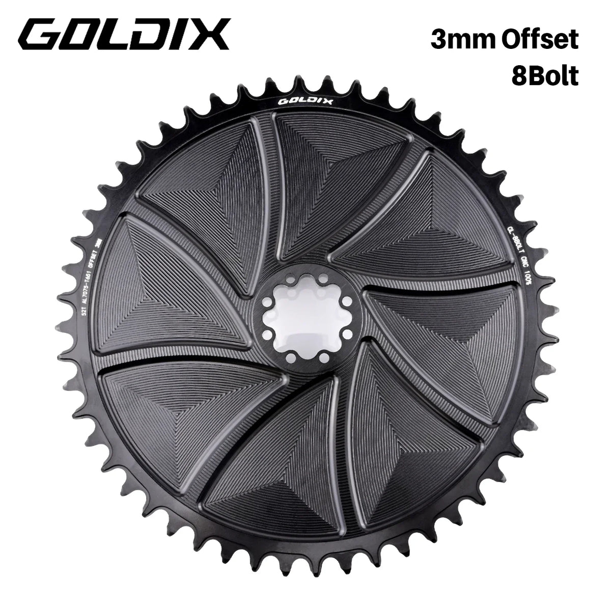 Goldix Chainring Wide Narrow CNC for SRAM 8-Bolt Crankset