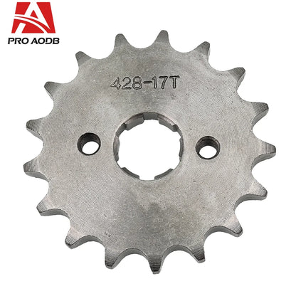 Chain 428# 17mm 20MM 10t 11T 12t 13T 14T 15t 16t 17T 18t 19T Motorcycle Sprocket