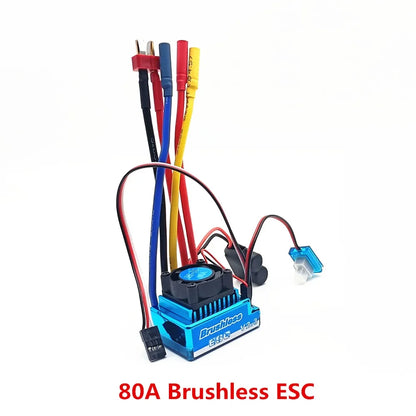 Electric Speed Controller Waterproof Brushless ESC 45A 60A 80A 120A for RC Car