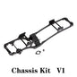 Carbon Fibre LCG Chassis Kit Rails V2 Skid 1/10 RC Crawler SCX10 III