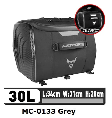 Motocentric Waterproof Motorcycle Helmet Bag Multifunction Motorcycle Rear Seat Bag High Capacity Motorcycle Bag Rider Backpack