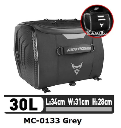 Motocentric Waterproof Motorcycle Helmet Bag Multifunction Motorcycle Rear Seat Bag High Capacity Motorcycle Bag Rider Backpack