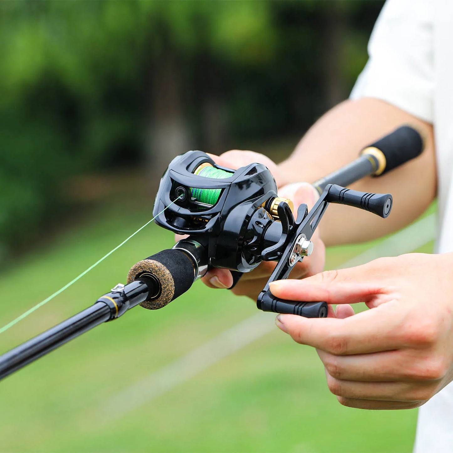 Telescopic Baitcasting Rod Reel Set Sougayilang 1.6-2.1m Fishing Bag Kit