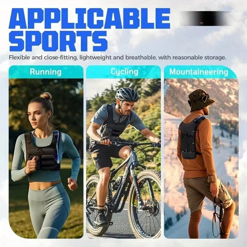 Lightweight Hydration Running Vest Bag for Hiking Cycling Marathon Pack