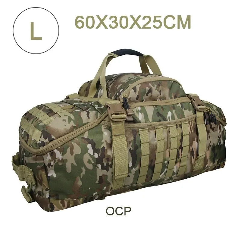Gym Duffel Bag 80L Tactical Backpack Unisex Camping Hiking Rucksack