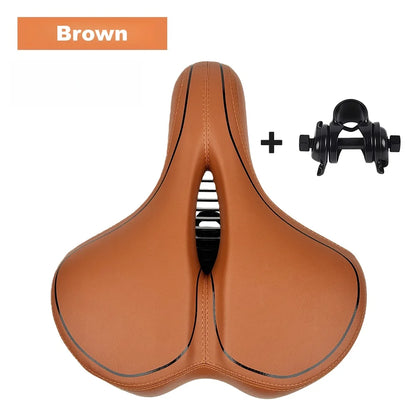 Comfort Wide Bicycle Seat Replacement Bike Saddle for Men Women Indoor Outdoor