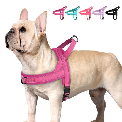 Padded Dog Harness Vest Adjustable Reflective No Pull Soft Puppy Pet