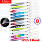 Aorace 12pcs Metal Spoon Jigs Carp Fishing Lure  7g 12g 17g 22g 30g 40g Crankbait Jig Spoon Wobbler Bait Sea Fishing Lures Pesca
