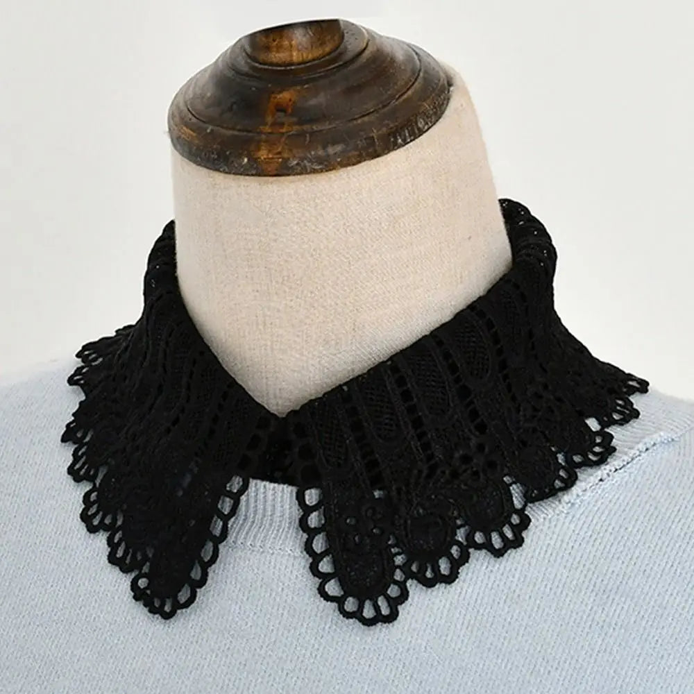 Shawl Wrap Lace Fake Collar Detachable Women Girls Lapel Half Shirt
