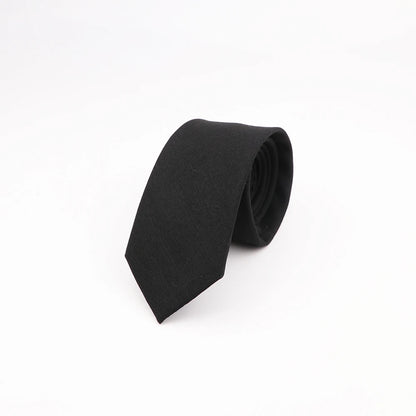 Mens Slim Solid Colour Tie 6.5cm Wedding Party Classic Necktie