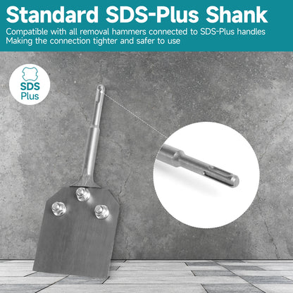 SDS-Plus Rotary Hammer Drill Chisel 100x250mm Alloy Steel 4 Inch Wide Blade
