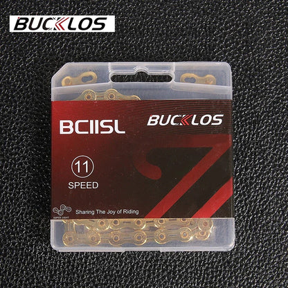 MTB Road Bike Chain BUCKLOS 8-12 Speed 116/126 Links Bicycle