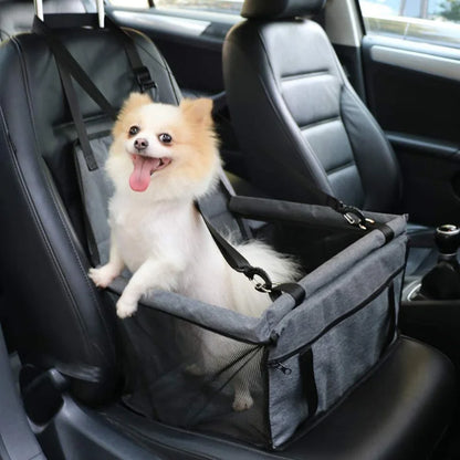 Dog Car Seat Cover Hammock Foldable Pet Basket Harness Travel Safety