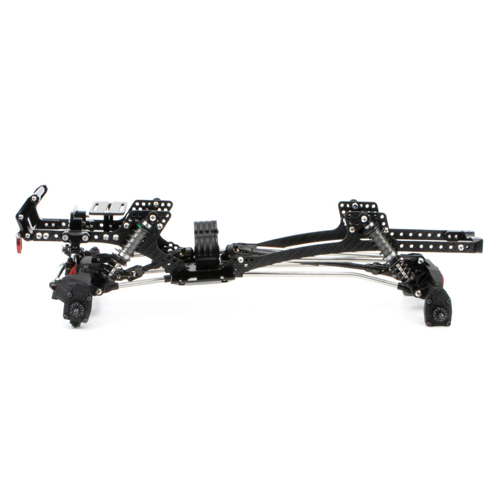 Carbon Fibre LCG Chassis Kit Rails V2 Skid 1/10 RC Crawler SCX10 III