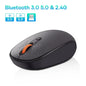 Baseus F01B Wireless Mouse 2.4G + Bluetooth 5.0 Silent 1600 DPI for PC/Mac