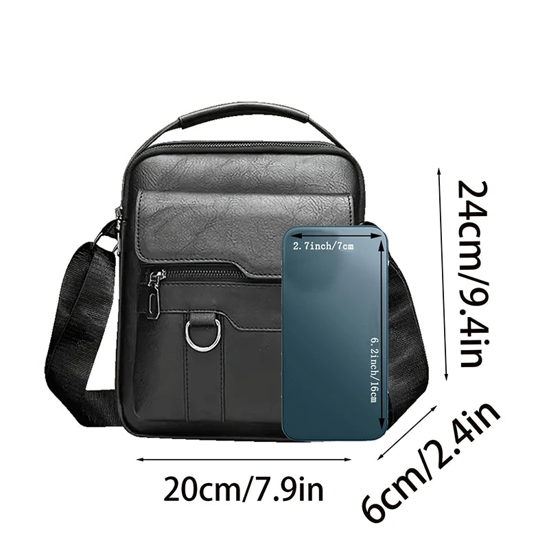 Men's Shoulder Bag Tactical Crossbody Briefcase for Work Laptop
