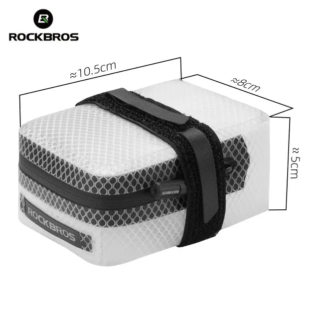 ROCKBROS Bike Saddle Bag Waterproof MTB Road Mini 0.4L Tail Bag Lightweight