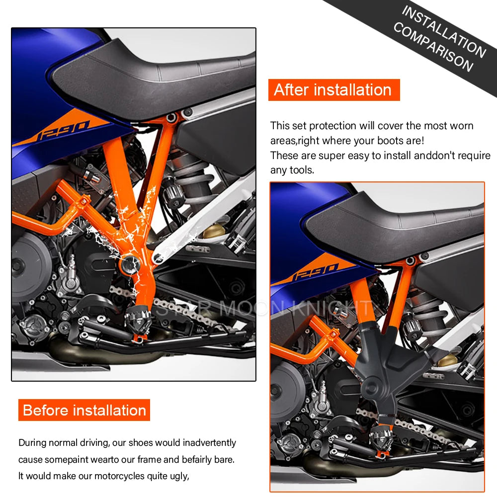 For KTM 1290 Super Adventure S R ABS Frame Guards Protector Cover 2021-2025