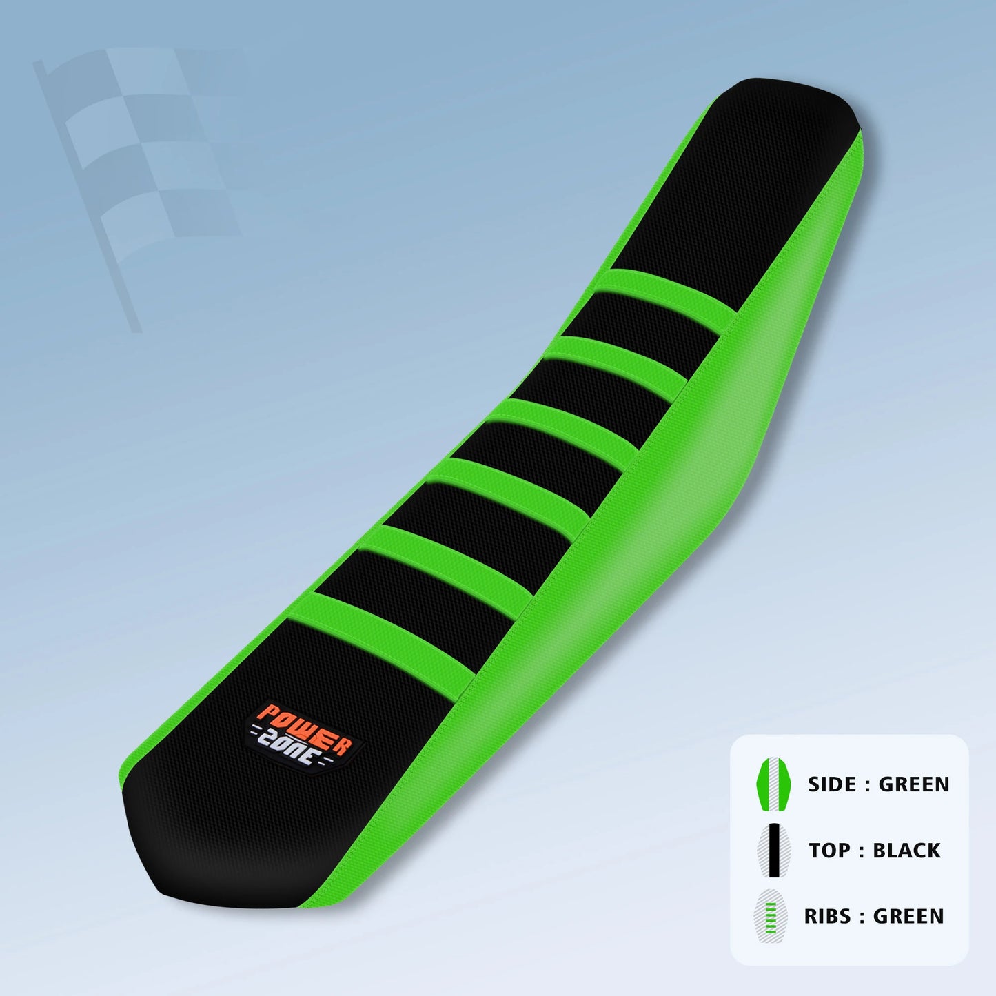 Universal Ribbed Waterproof Anti-Slip Seat Cover by Powerzone for SXF EXC KXF
