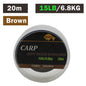 20m Carp Soft Hooklink Braid Line 15/25/35lb Uncoated Hair Rig Tackle