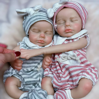 33cm Full Body Solid Silicone Reborn Doll LouLou Open Mouth Girl Boy