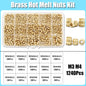 M2–M8 Brass Heat Insert Nut Set for 3D Print Hot Melt Threaded Embed