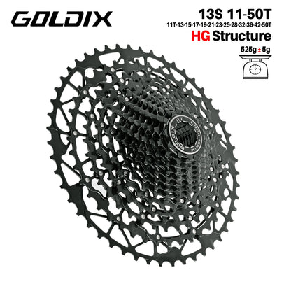 GOLDIX Mountain Bike Cassette 9 10 11 12 13 Speed HG Carbon Steel - EXPROTAS