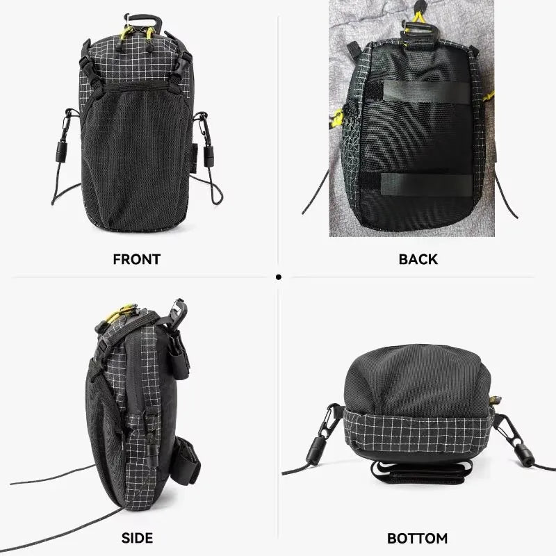 Backpack Shoulder Strap Phone Pouch Water-Resistant Bag for Hiking Camping
