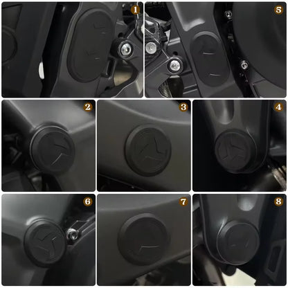 Frame Hole Cover Caps Plug Kit Compatible with Yamaha MT-09 SP 2021-2025
