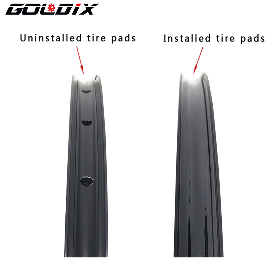 GOLDIX 50m Tubeless Rim Tape for MTB Road Bike, Vacuum Tire Mat Carbon Wheelset