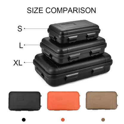 Sealed Survival Box Waterproof Plastic Outdoor Camping Storage Container S/L/XXL