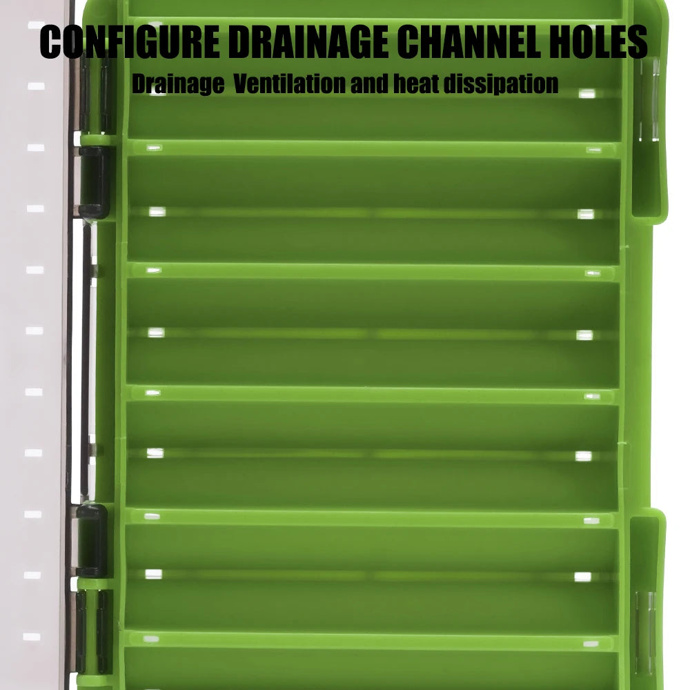 Samolla Tackle Box Double-Sided Compact Fishing Storage for Lures & Baits