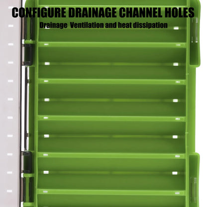Samolla Tackle Box Double-Sided Compact Fishing Storage for Lures & Baits