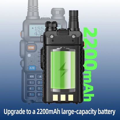 2PCS Baofeng Walkie Talkie UV-5R Dual Band Long Range 2200mAh Radio