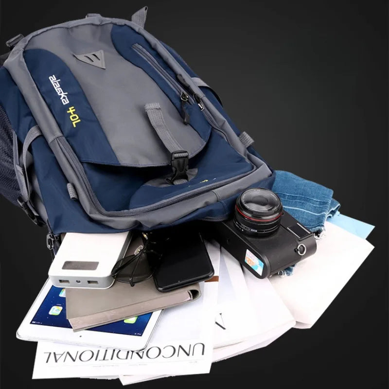 40L Waterproof Hiking Bag Backpack Men Women Outdoor Travel Rucksack