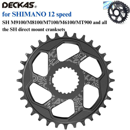 Direct Mount Chainring 32/34/36/38T for Shimano 12 Speed MTB Bike