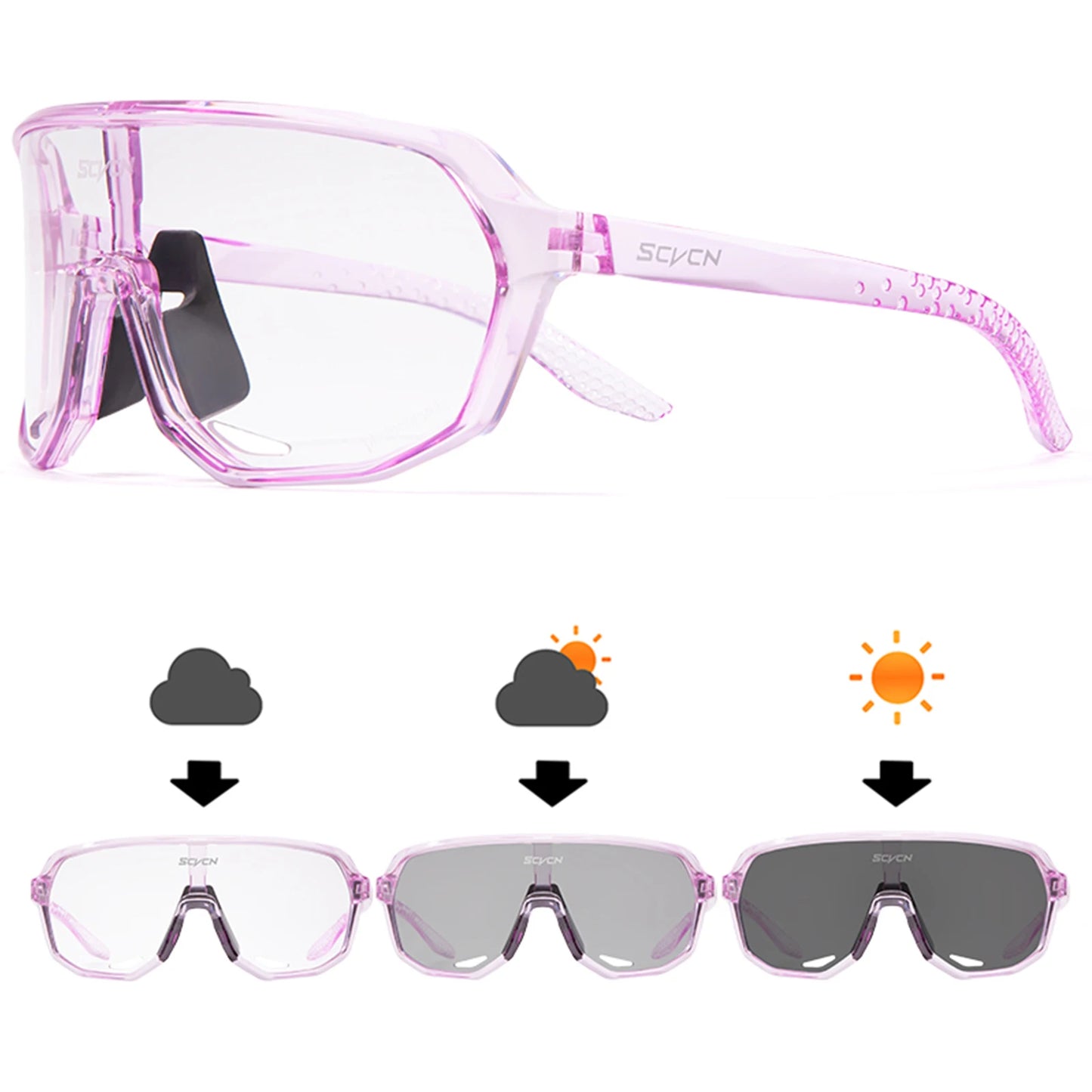 Mtb Cycling Sunglasses Photochromic Goggles UV400 Sports Bike Eyewear